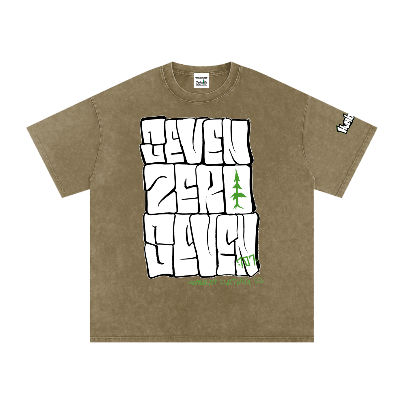 Seven Zero Seven Snow Washed Oversized Cotton Tshirt - CUSTOM ORDER