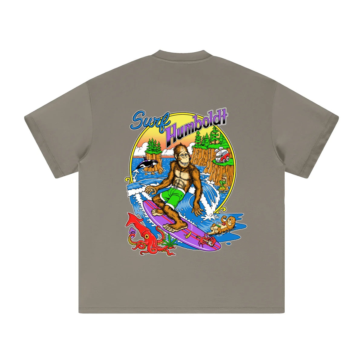 Surf Humboldt Heavyweight Earth Tone TShirt - CUSTOM ORDER