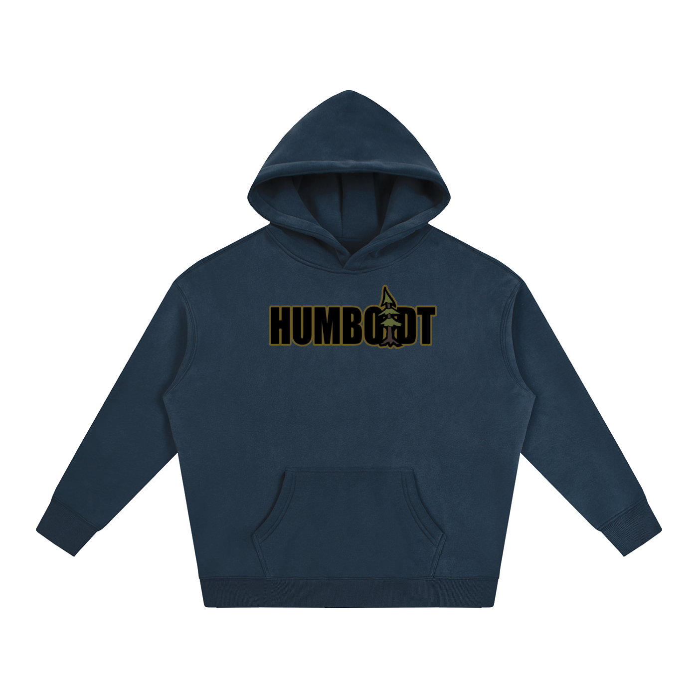 Humboldt Blockstyle Oversize Fleeced Pullover Hoodie Earthy Colorway - CUSTOM ORDER