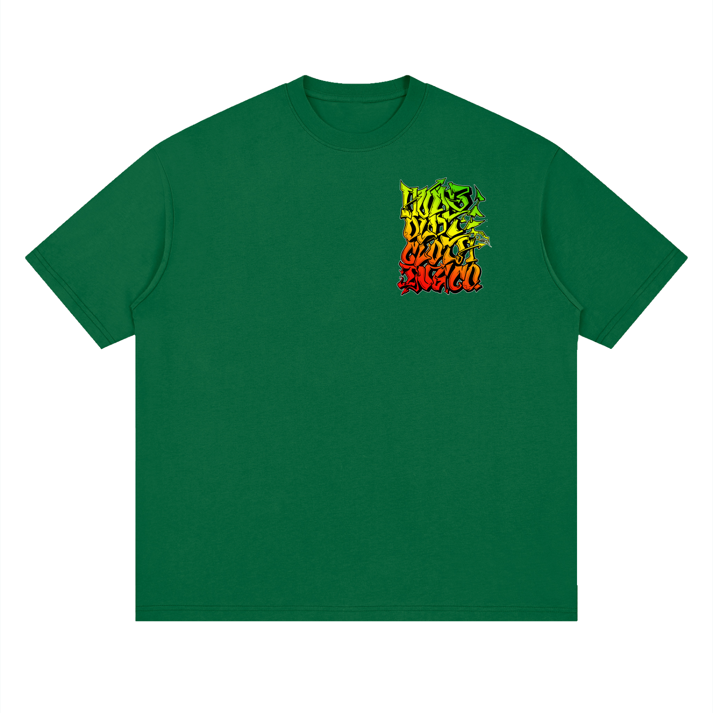 Graffiti Stacks Streetwear Loose Drop Shoulder TShirt - CUSTOM ORDER