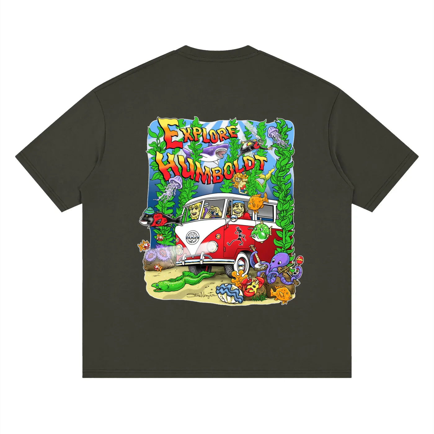 Explore Humboldt Streetwear Loose Drop Shoulder TShirt - CUSTOM ORDER