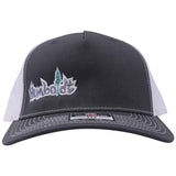 CB Small TL Richardson Snap Hat Charcoal/White
