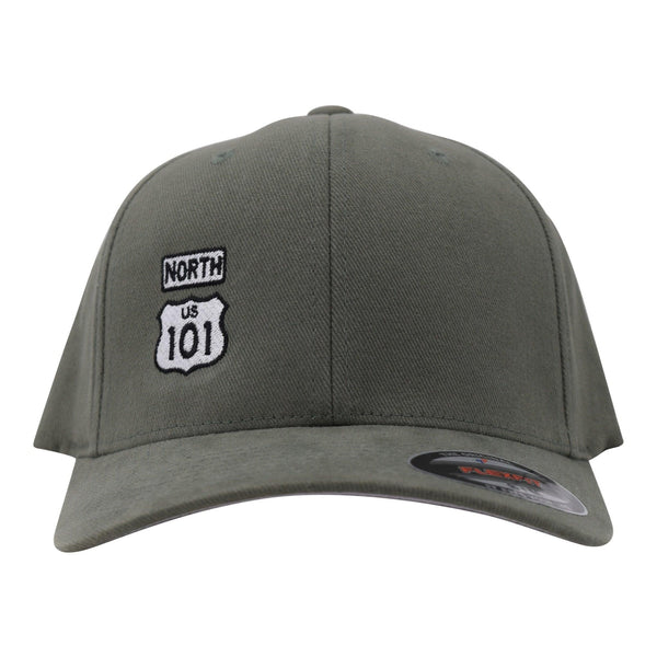 CB 101 North Brush Twill Flex Stretch Hat Pine