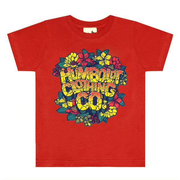 Floral Youth Tshirt Red