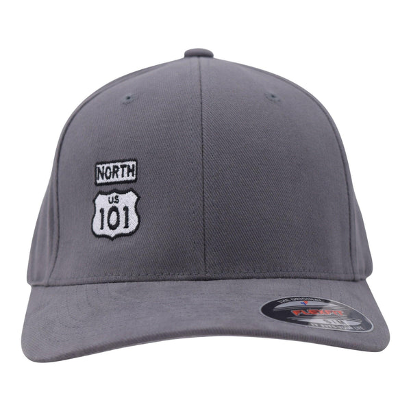 CB 101 North Brush Twill Flex Stretch Hat Grey