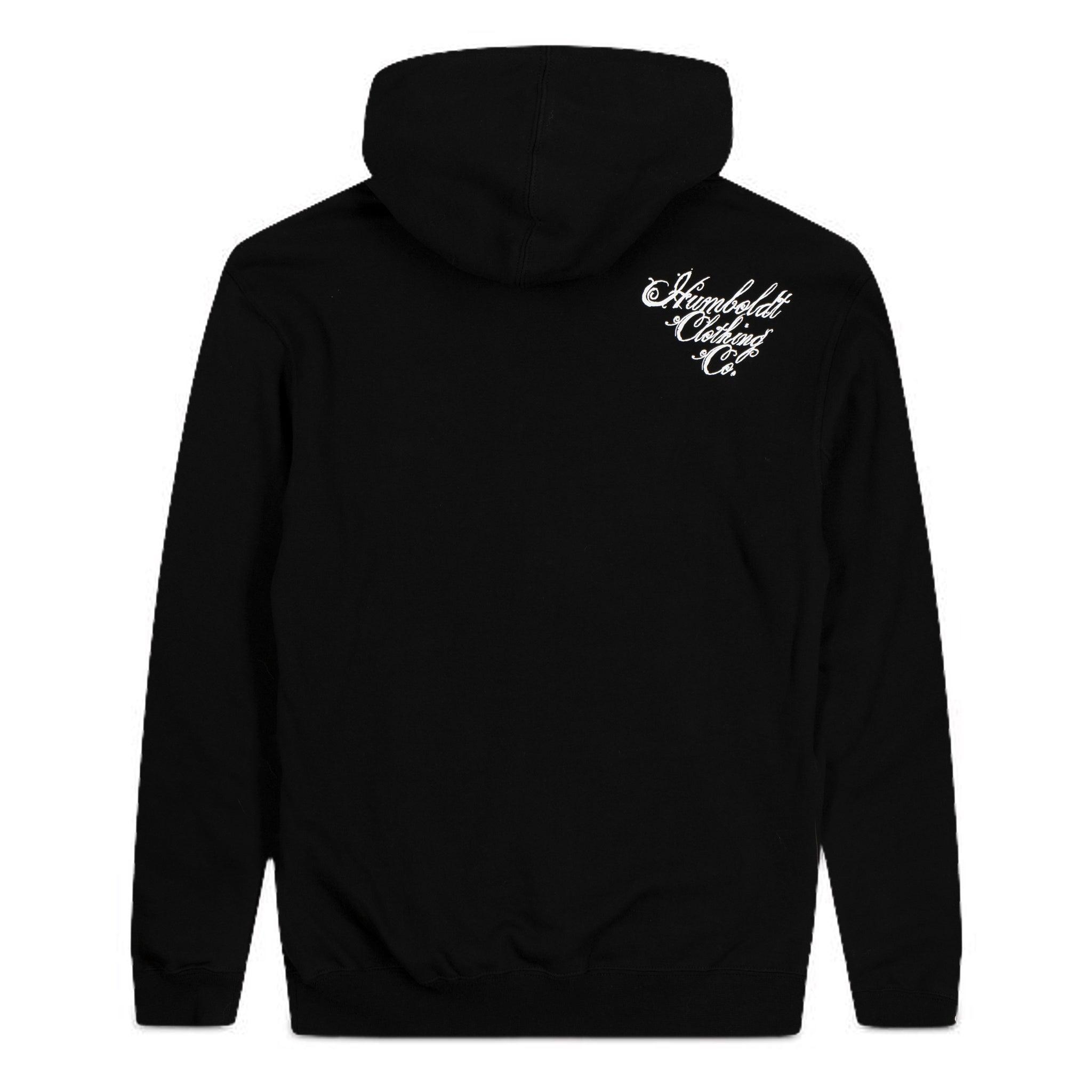 707 Bandana Skull Pullover Hoodie Black