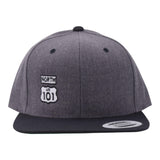 FB 101 North Premium Classic Snap 2 Tone Hat Dark Heather/Black