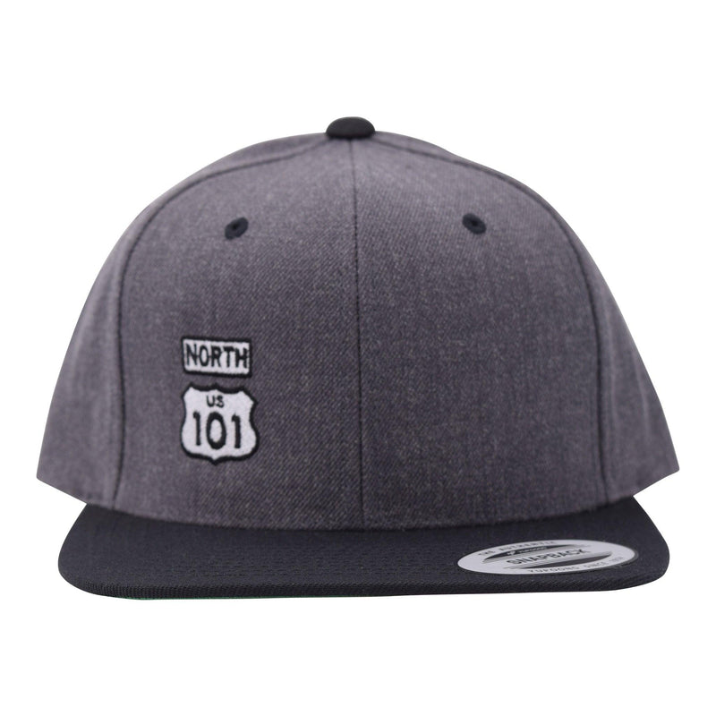 FB 101 North Premium Classic Snap 2 Tone Hat Dark Heather/Black