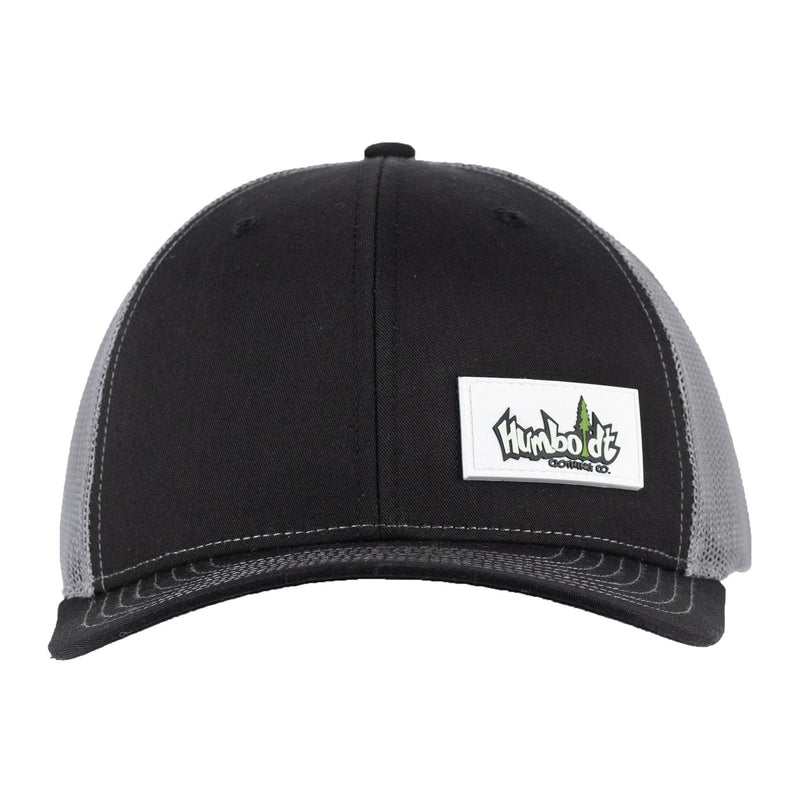 Curved Bill PVC Label Richardson 112 Snap Hat Black/Charcoal