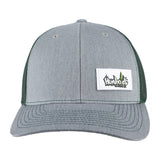 Curved Bill PVC Label Richardson 112 Snap Hat Heather/Dark Green