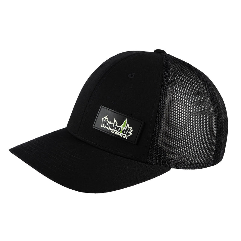 Curved Bill PVC Label Richardson 115 Snap Hat Black