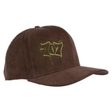 Curved Bill 707 Corduroy Ace Snap Hat Coffee