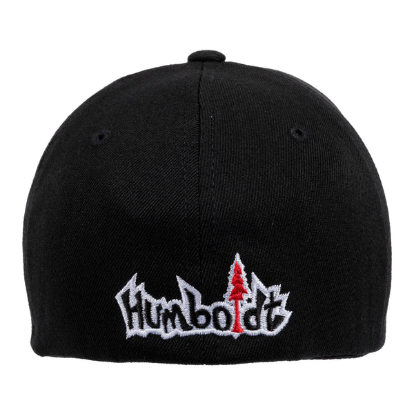 Curved Bill 707 Wool Flex Hat Black-Red