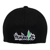 Curved Bill 707 Wool Flex Hat Black-White