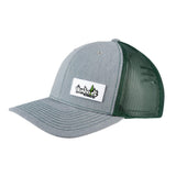 Curved Bill PVC Label Richardson 112 Snap Hat Heather/Dark Green