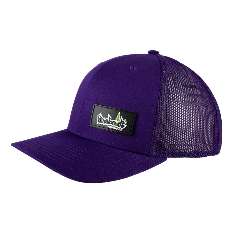 Curved Bill PVC Label Richardson 112 Snap Hat Purple