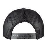 Curved bill PVC Label Richardson 115 Snap Hat Heather Grey/Dark Charcoal