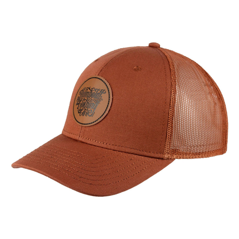 Curved Bill Union Leather Patch Hat Clay