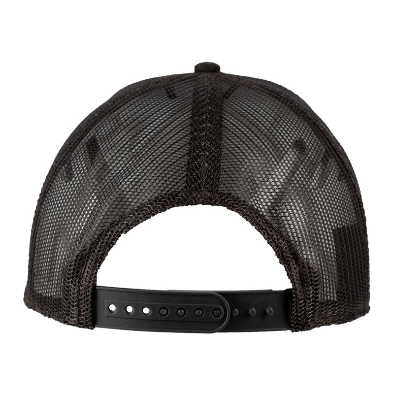 Curved Bill Union Leather Patch Hat Coal