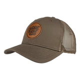 Curved Bill Union Leather Patch Hat Walnut