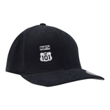 CB 101 North Brush Twill Flex Stretch Hat Black