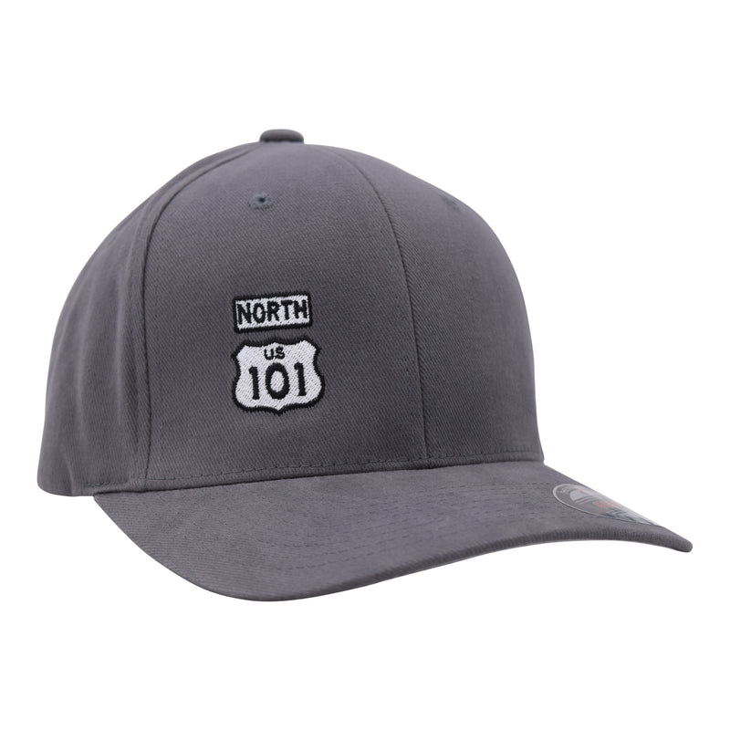 CB 101 North Brush Twill Flex Stretch Hat Grey