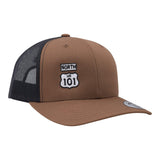 CB 101 North Retro Trucker Snap Hat Coyote Brown/Black