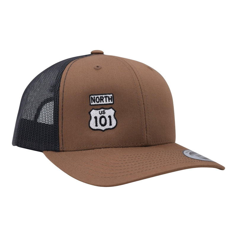 CB 101 North Retro Trucker Snap Hat Coyote Brown/Black