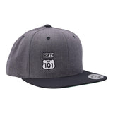 FB 101 North Premium Classic Snap 2 Tone Hat Dark Heather/Black