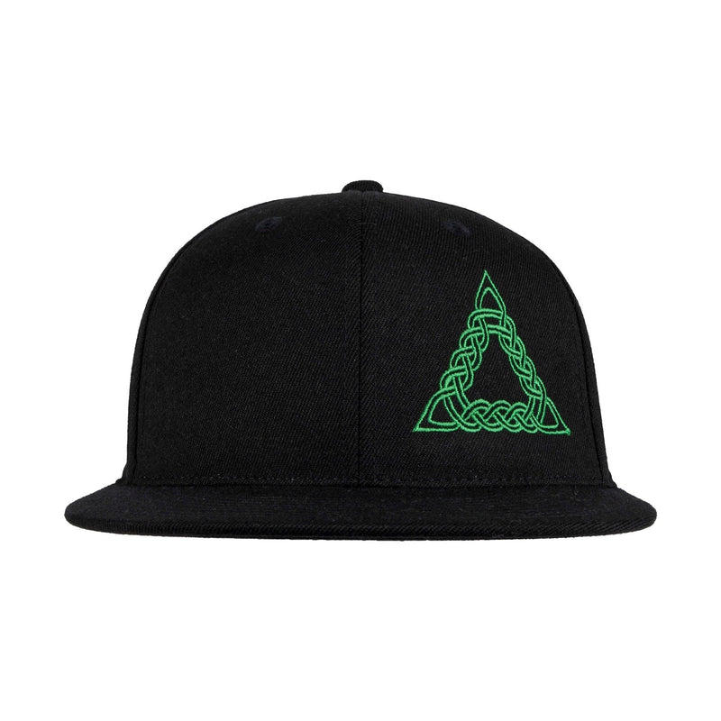 Flat Bill Celtic Triangle Flex Hat Black-Kelly