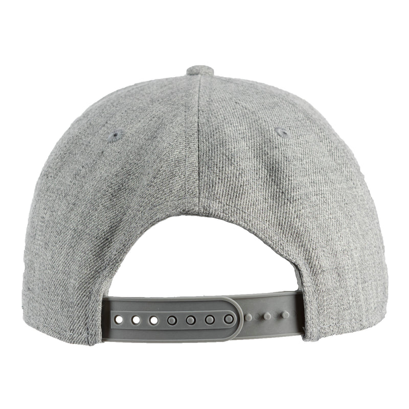 Flat Bill Stock Leather Patch Hat Athletic Heather