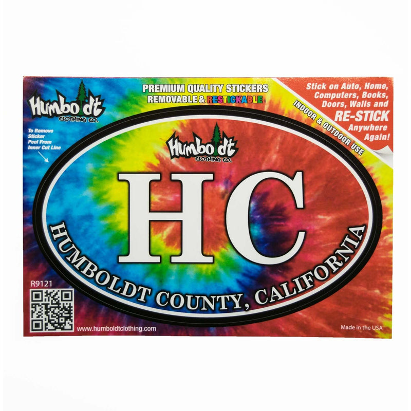 HC Tie Dye Sticker - Humboldt Clothing Company