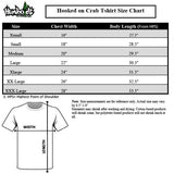 Hooked on Crab Tshirt Black Heather