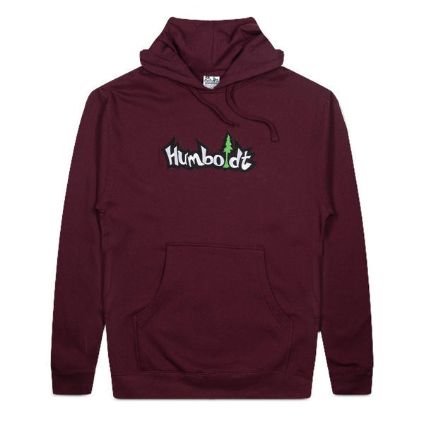 Humboldt Big Treelogo Pullover Hoodie Maroon