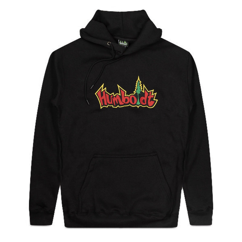 Humboldt Embroidered Big Treelogo P/O Hoodie BLK-RED-KEL