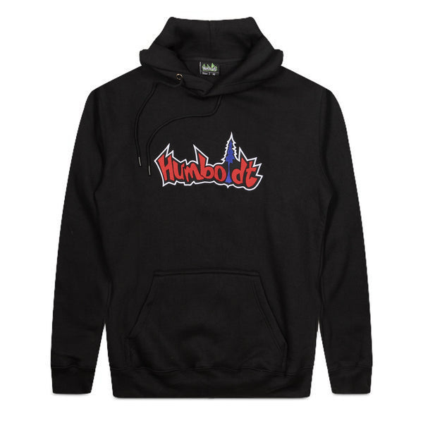 Humboldt Embroidered Big Treelogo P/O Hoodie BLK-RED-ROY