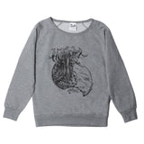 Inked Paradise Women's Crewneck Gunmetal Heather