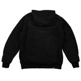 Insulated Workwear Canvas Zip Jacket Black