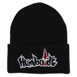 Treelogo Outline Foldup Beanie BLK-WHT-RED