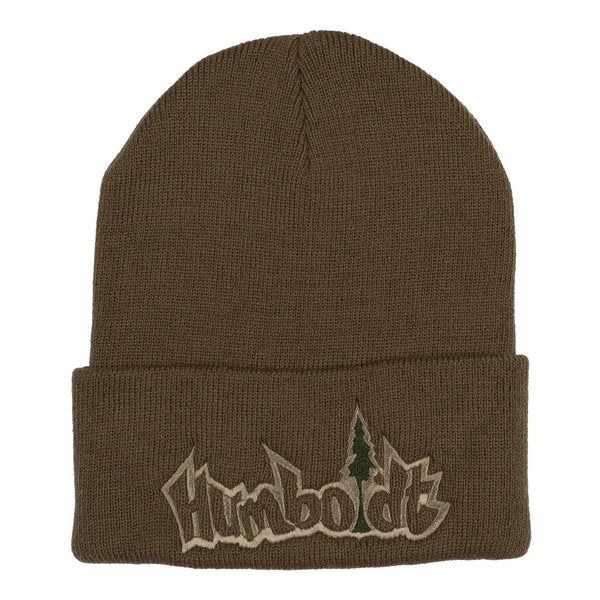 Treelogo Outline Foldup Beanie BRN-TAN-FOR