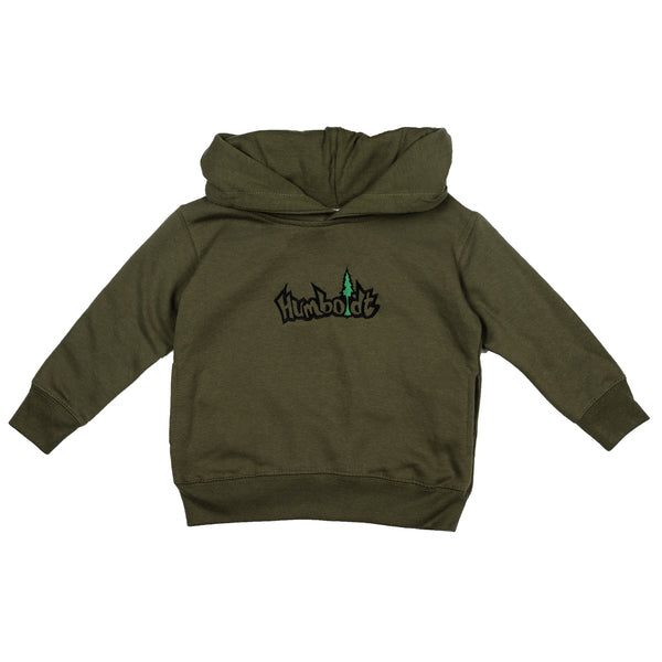 Treelogo Outline NorCal Toddler Pullover Hoodie Military Green