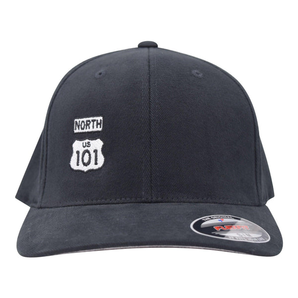 CB 101 North Brush Twill Flex Stretch Hat Black