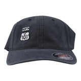 CB 101 North Garment Wash Dad Flex Stretch Hat Black