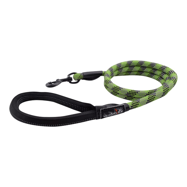 Humboldt Dog Rope Leash-GRN-BLK-GRY